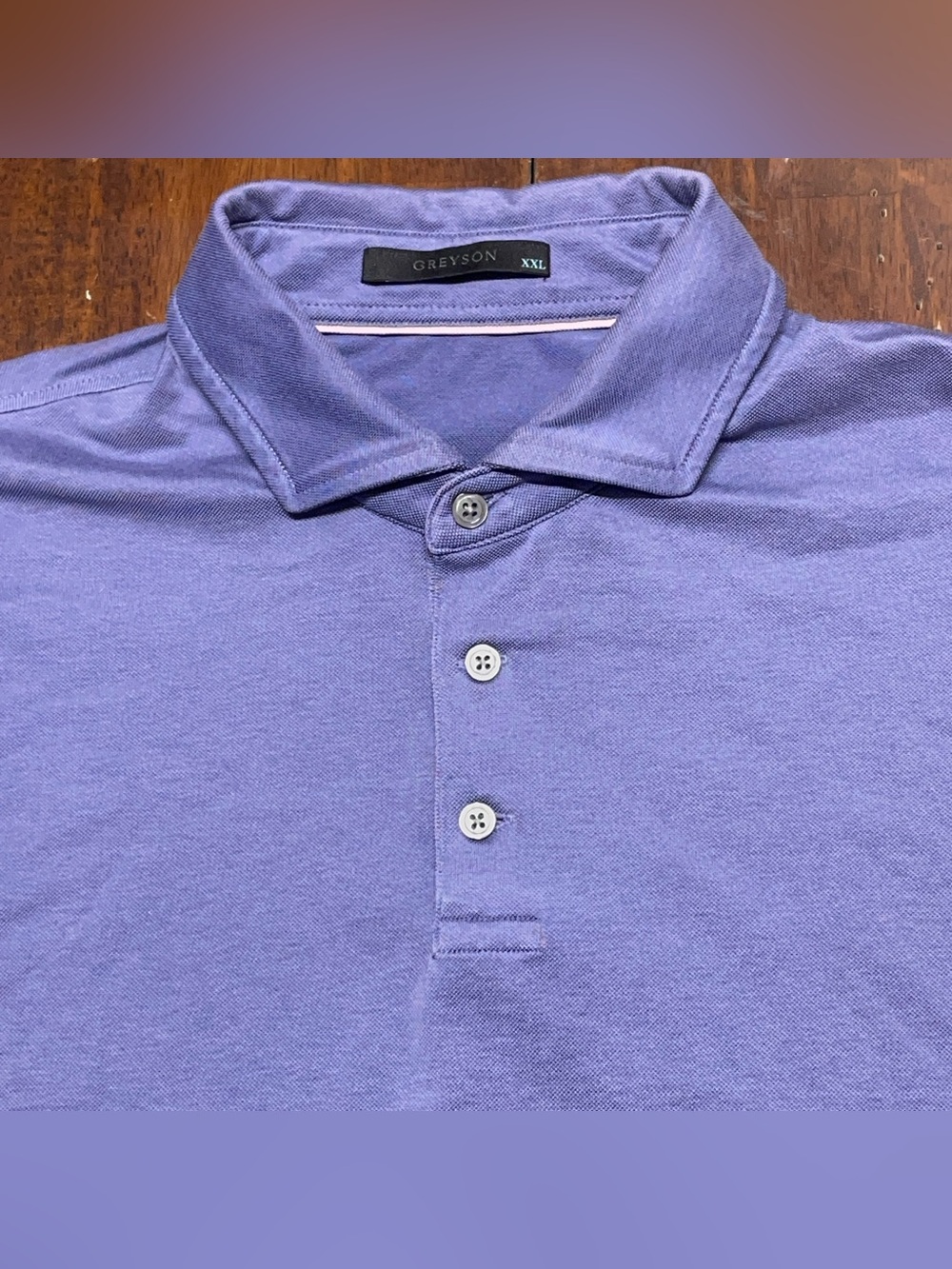 Greyson Polo Shirt Mens 2XL Purple Short Sleeve Golf Stretch Performance